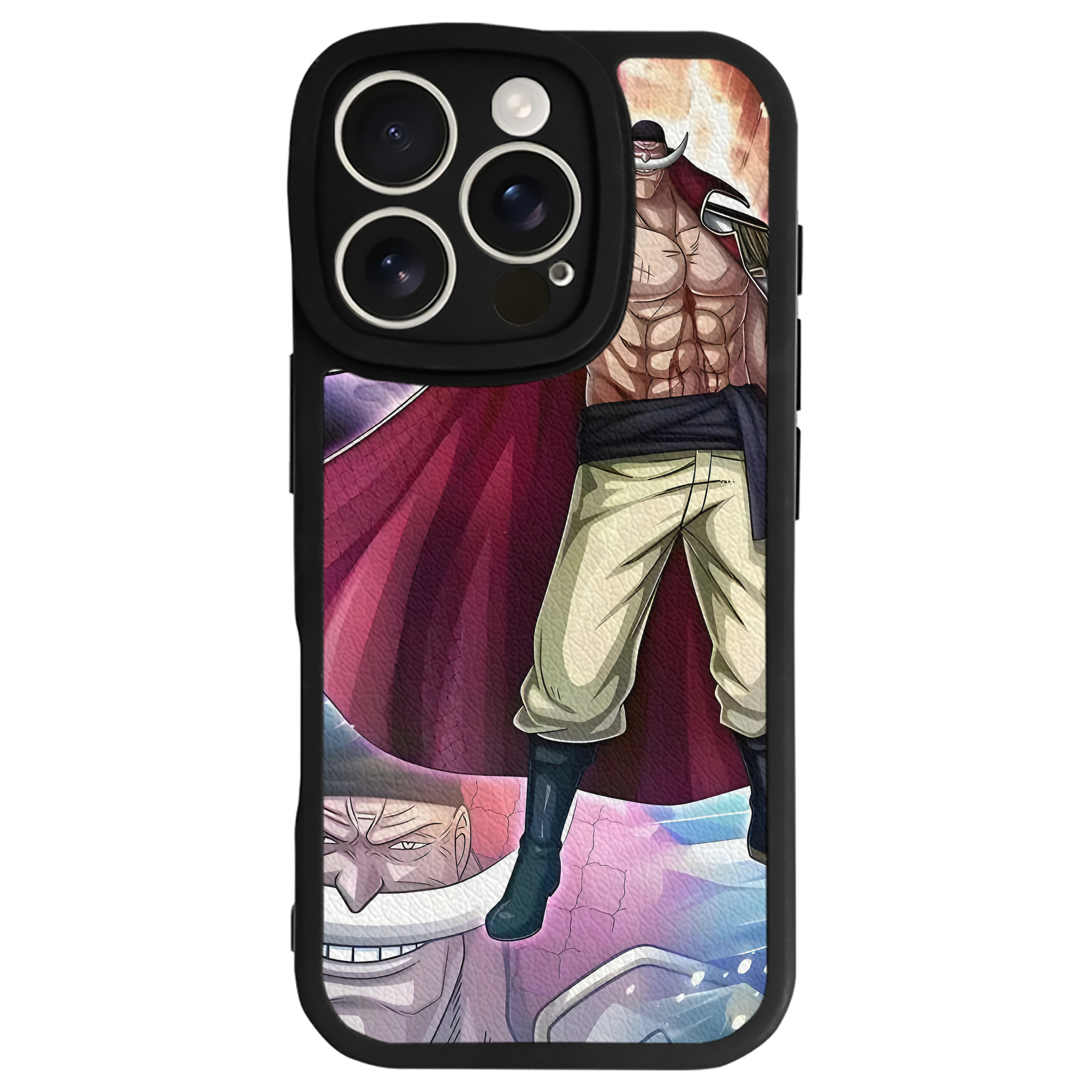 （画像用） ワンピース ONE PIECE 【iPhone 16シリーズ対応】シリコンスマホケース（レザー調） 材質：シリコン
